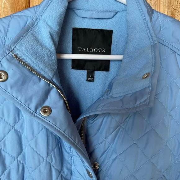 Talbots Diamond Quilted Blue Women's Vest Small - Picture 3 of 4